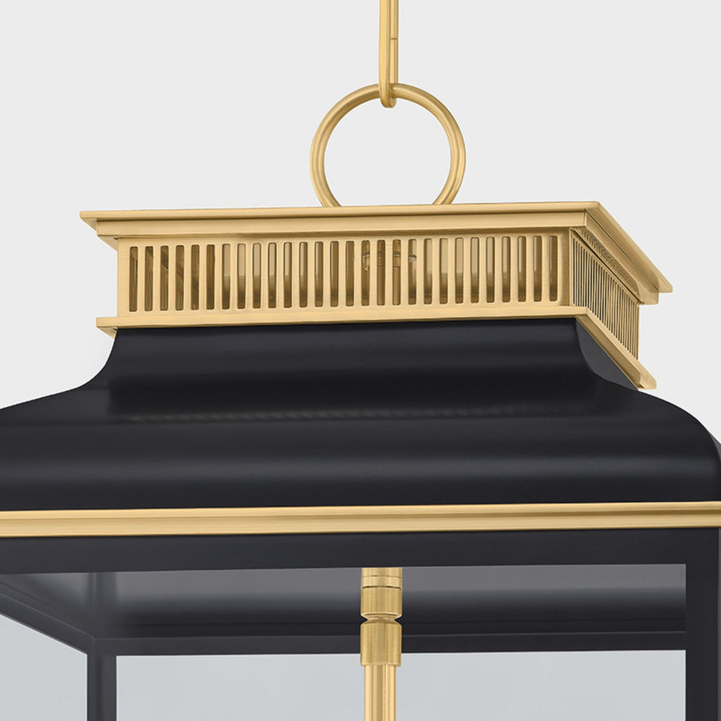 Houghton 12.75" Lantern Darkest Blue - The Well Appointed House