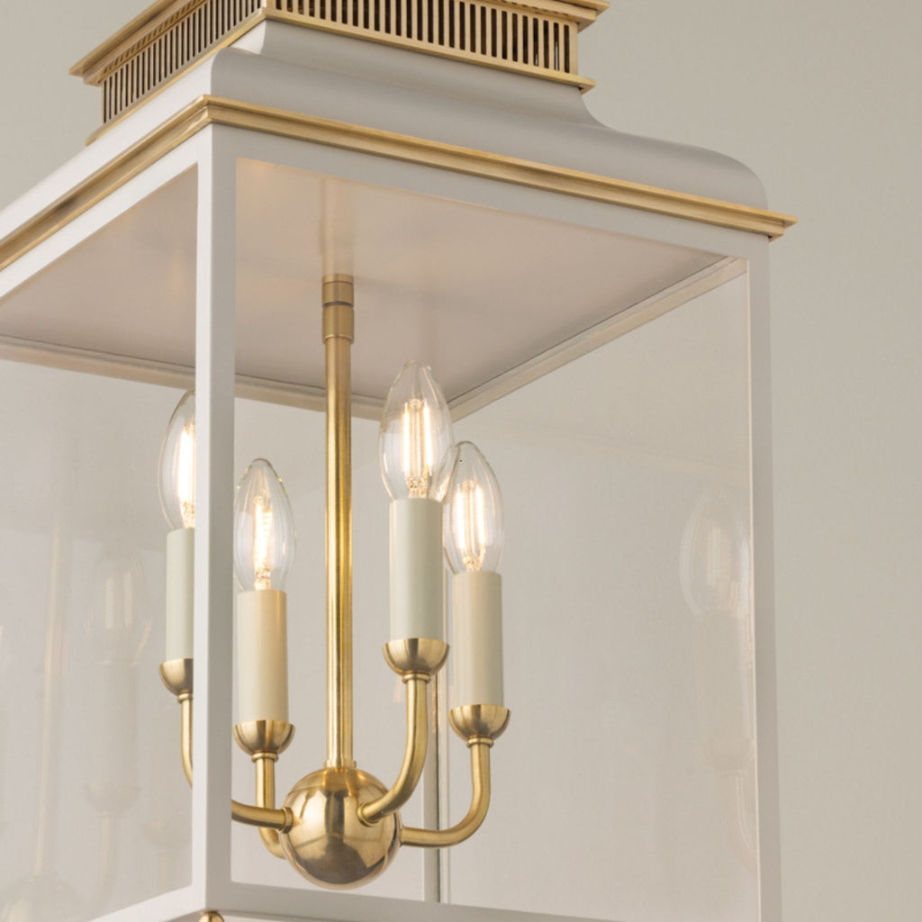Houghton 12.75" Lantern Off White - The Well Appointed House