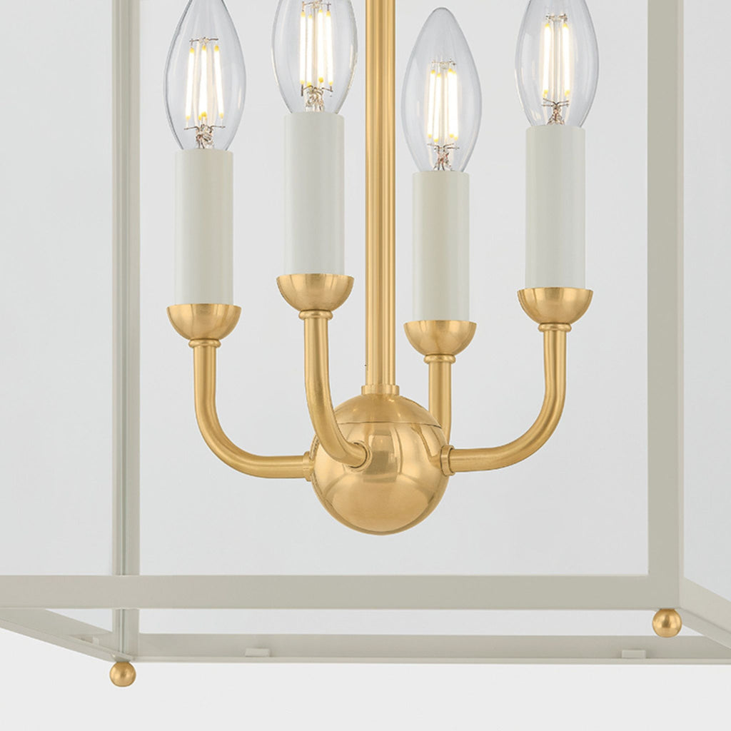 Houghton 12.75" Lantern Off White - The Well Appointed House