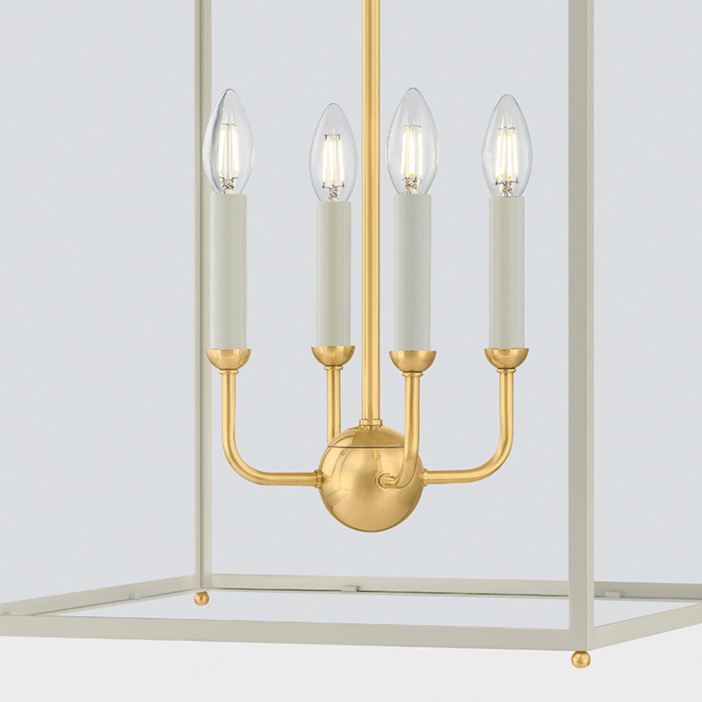 Houghton 19" Lantern Off White - The Well Appointed House