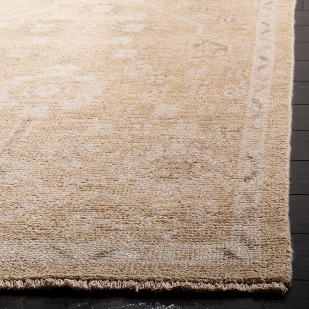 Gold on Gold Hand Knotted Area Rug - The Well Appointed House
