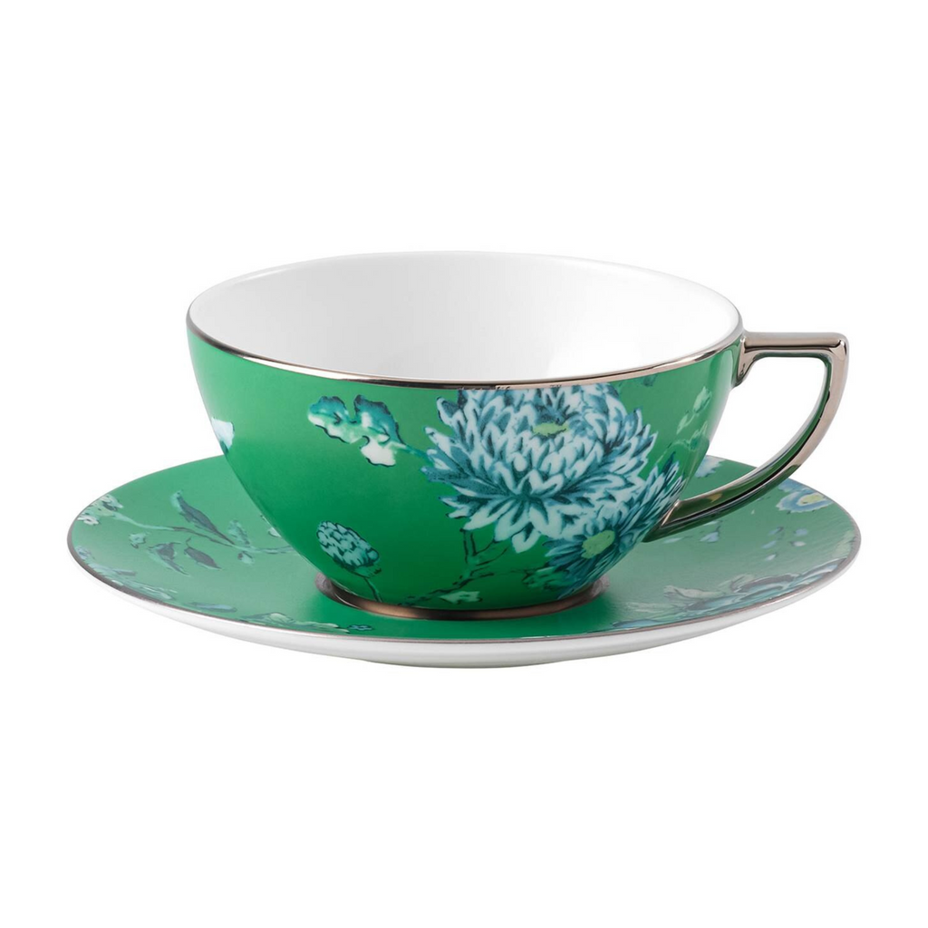 Jasper Conran Chinoiserie Green Teacup & Saucer - The Well Appointed House