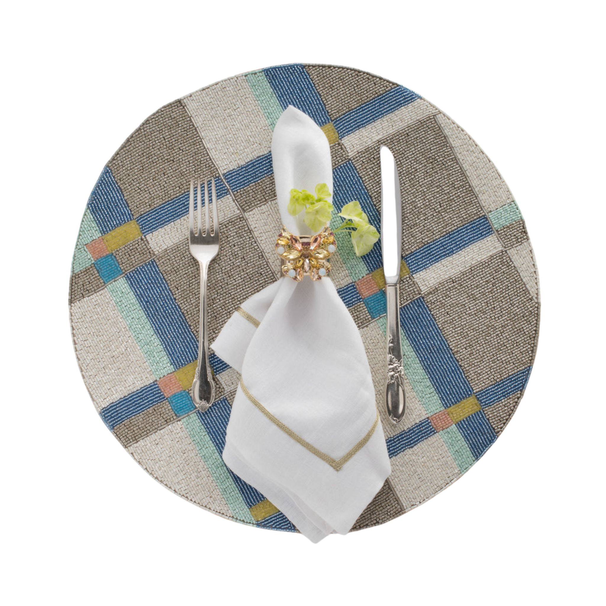 Set of Two Yellow Jeweled Sparkly Butterfly Napkin Rings, Luxury ...