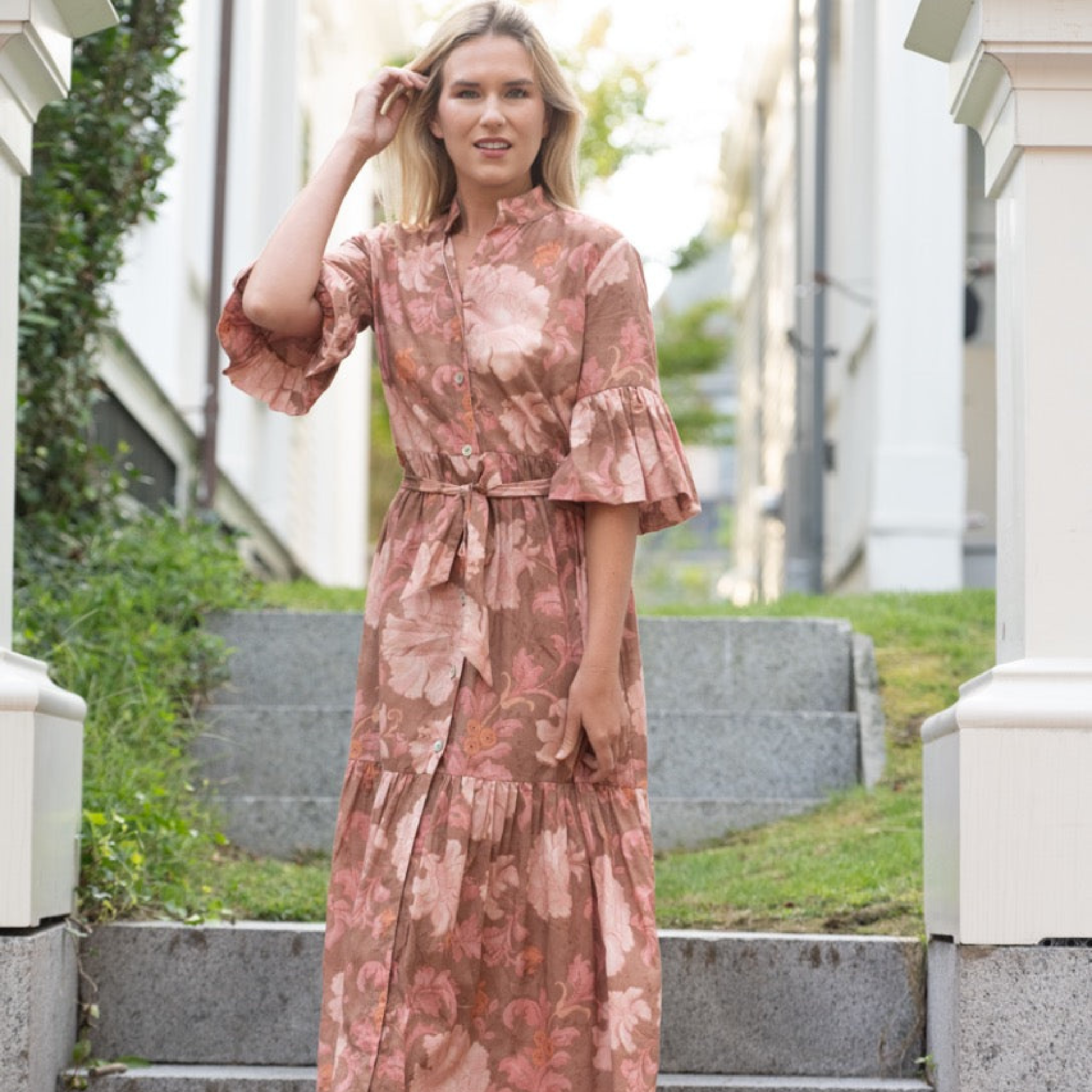 Joanna Dahlia Dress in Rose – The Well Appointed House