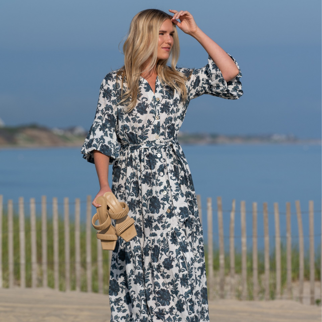 Joanna Dress, Blue Dahlia – The Well Appointed House