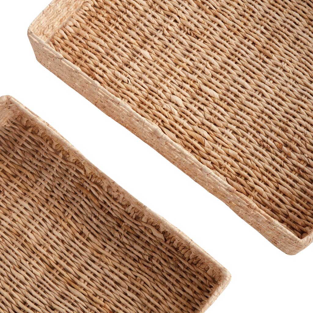 Juliet Abaca Nesting Rectangular Trays, Set of 2 - The Well Appointed House