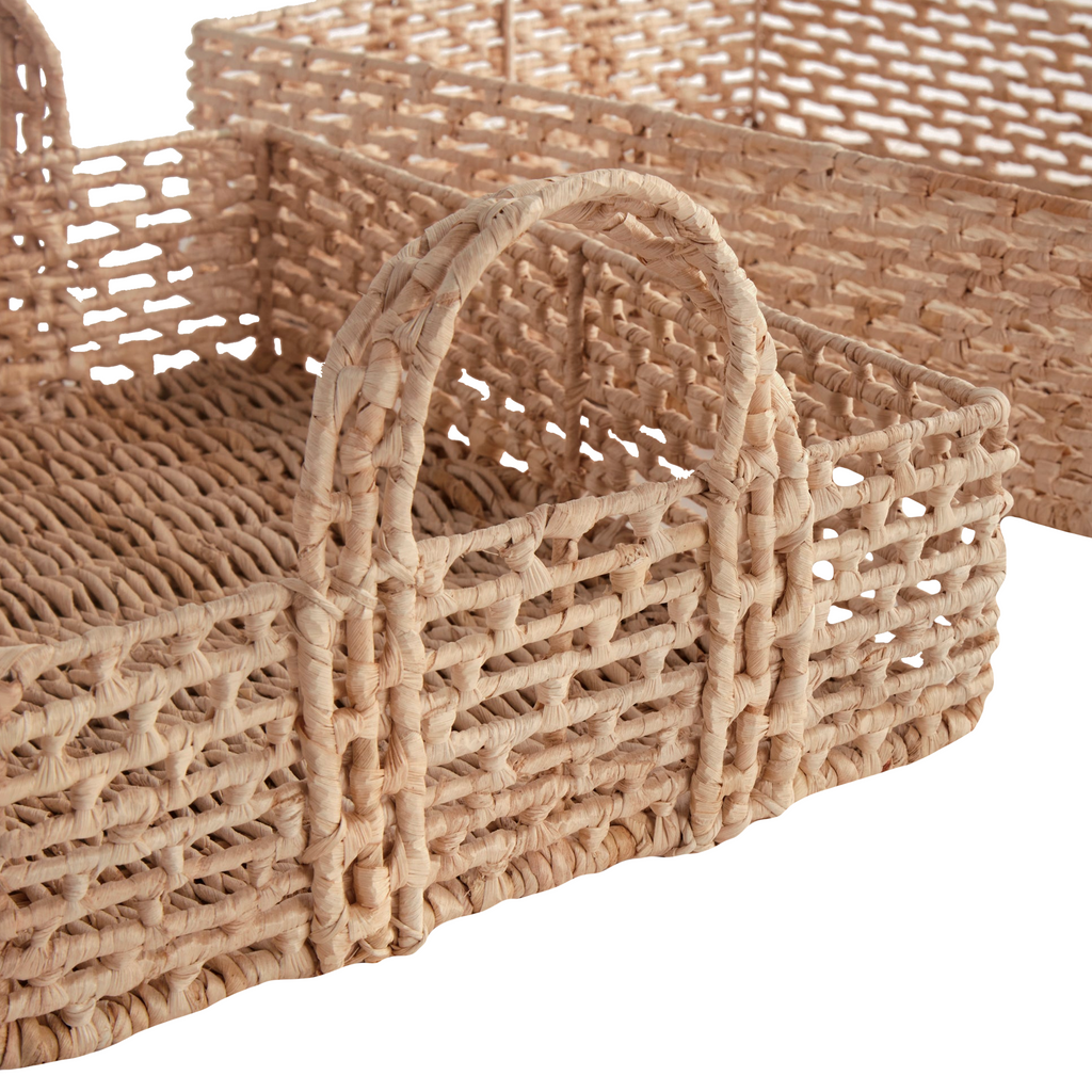 Juliet Abaca Nesting Rectangular Trays, Set of 2 - The Well Appointed House