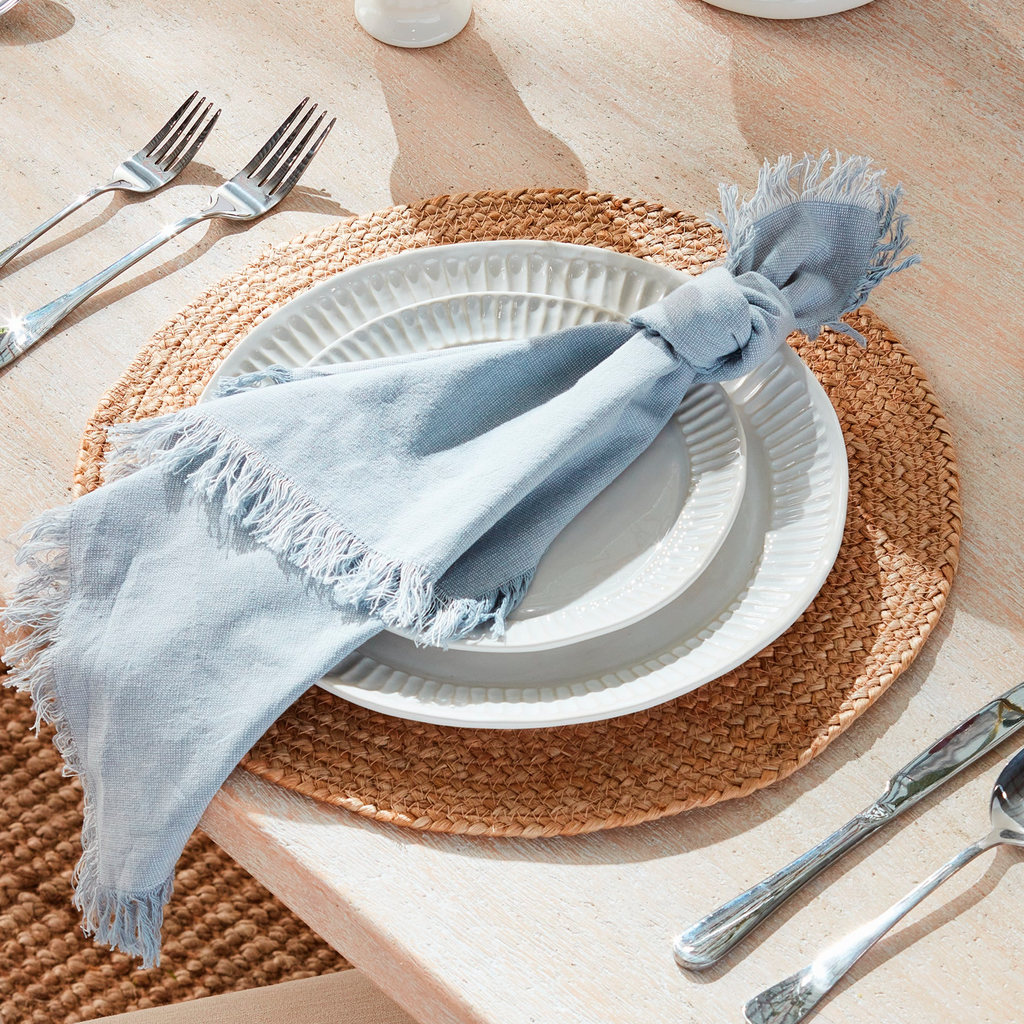 Jute Coil Round Placemats, Set of 8 - The Well Appointed House