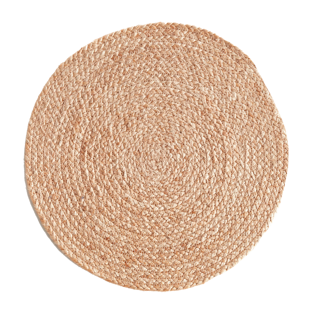 Jute Coil Round Placemats, Set of 8 - The Well Appointed House