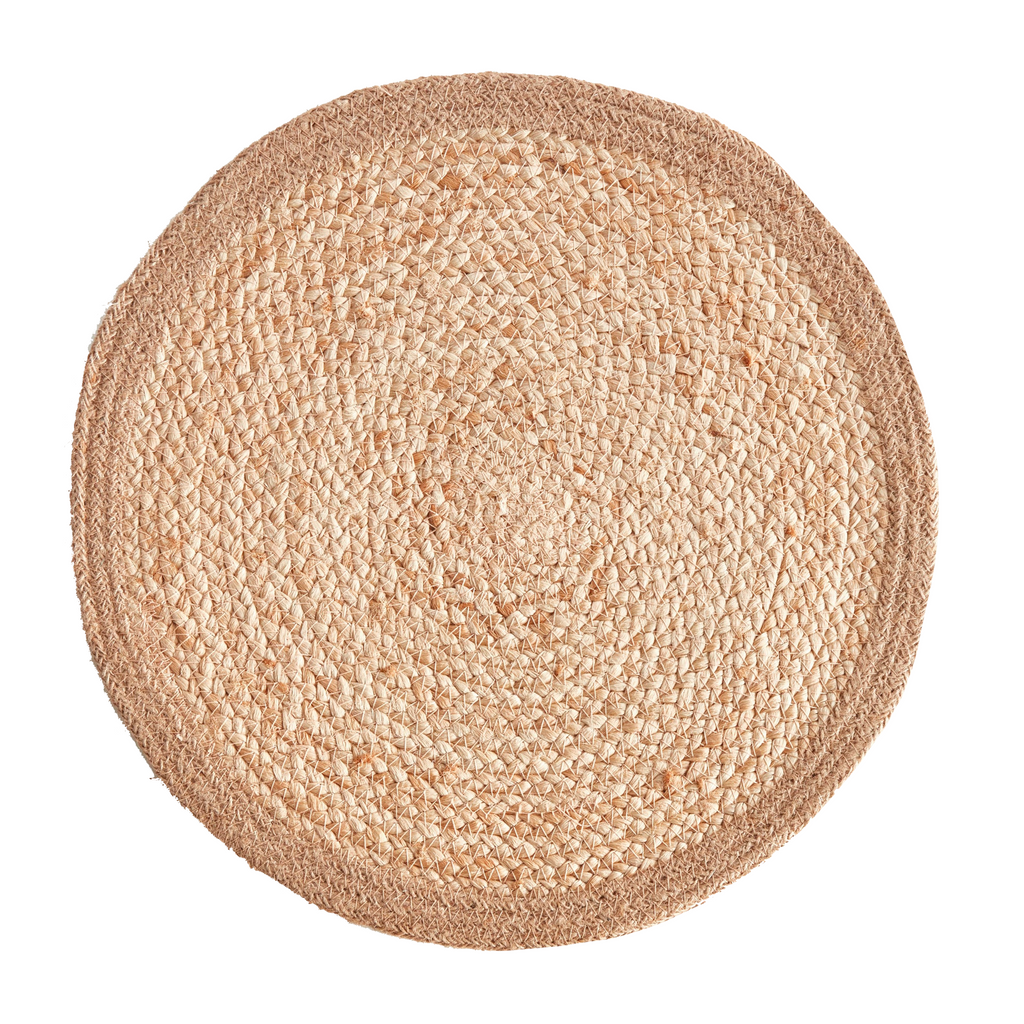 Jute Coil Round Placemats, Set of 8 - The Well Appointed House