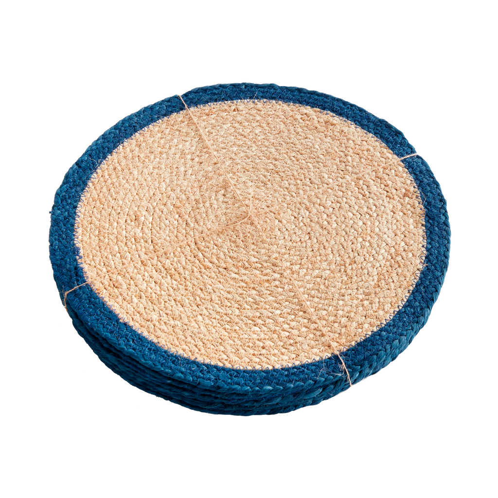 Jute Coil Round Placemats, Set of 8 - The Well Appointed House