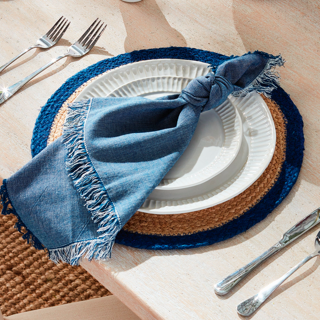 Jute Coil Round Placemats, Set of 8 - The Well Appointed House