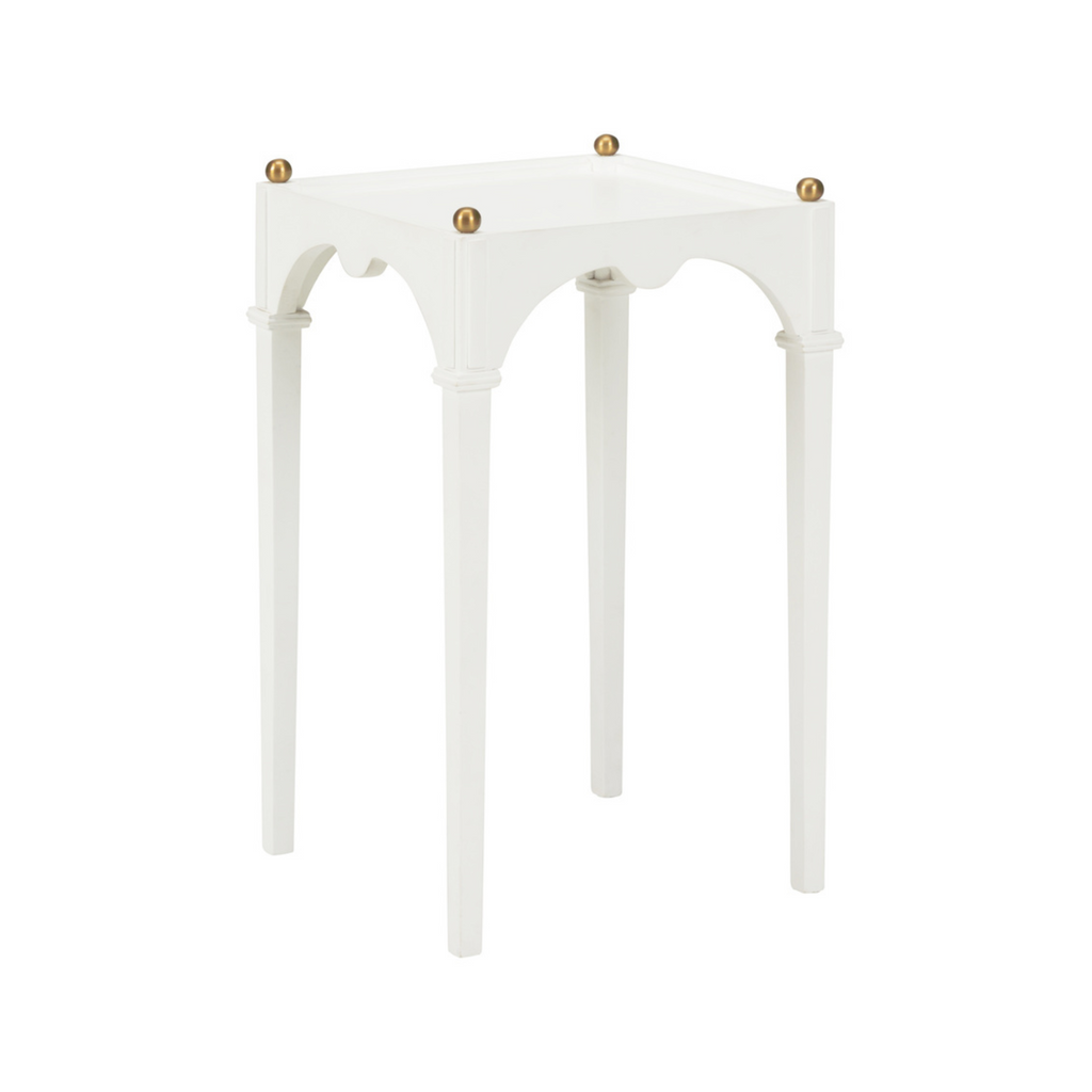 Kent Drink Table - White - Side & Accent Tables - The Well Appointed House