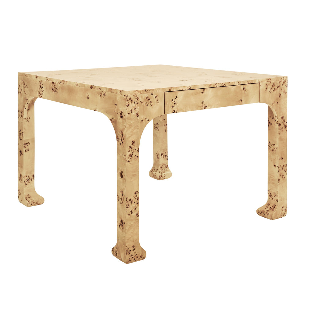 Kerry Two Drawer Pagoda Style Game Table - The Well Appointed House