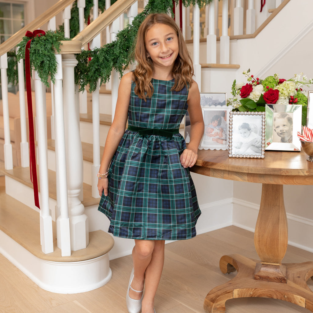 Kingsley Dress in Newbury Tartan - The Well Appointed House