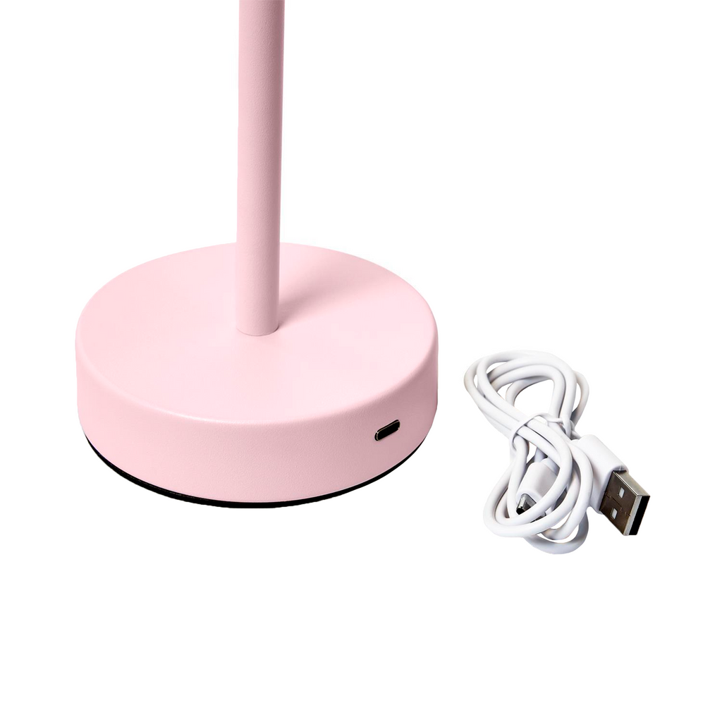 LED Portable Cordless Table Lamp with Scalloped Edge Shade in Gift Box - The Well Appointed House