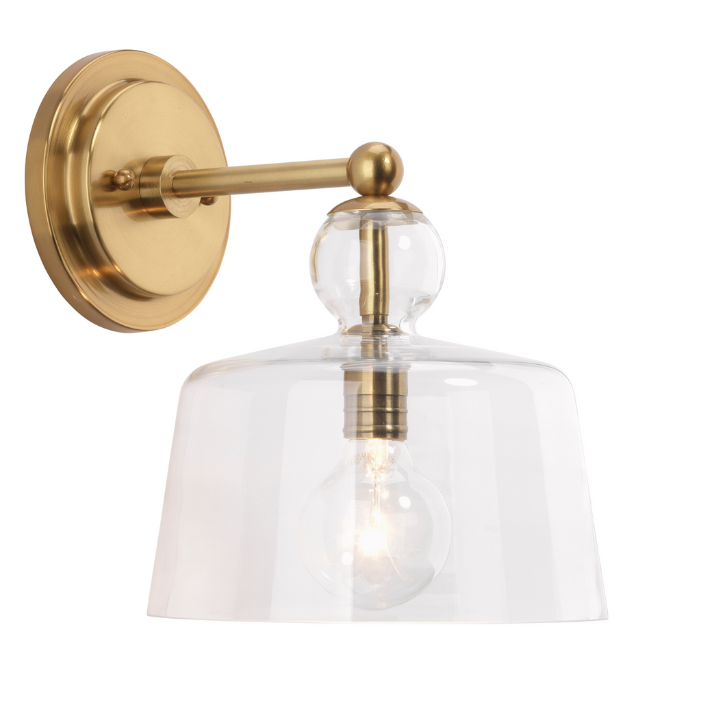 Brass Hudson Wall Sconce - The Well Appointed House