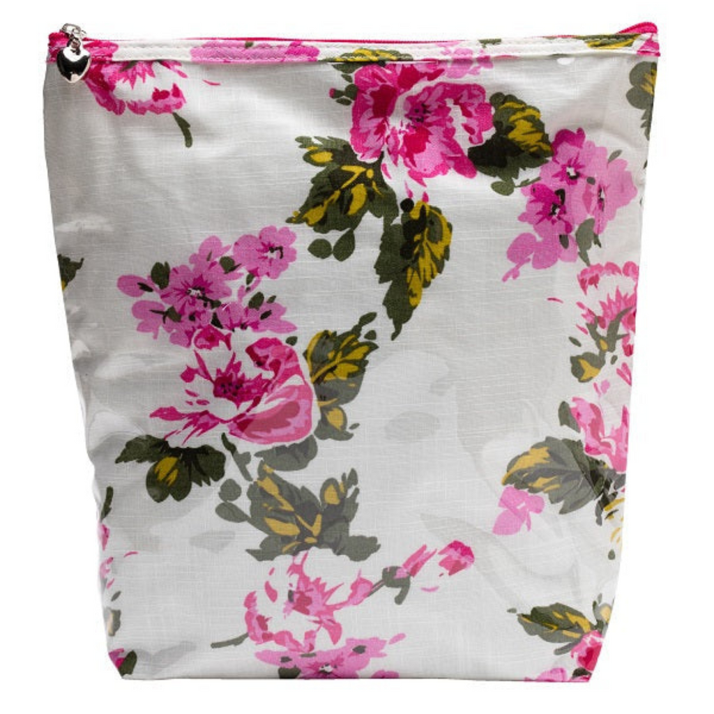 Large Cosmetic Bag in Magenta Blossom - The Well Appointed House