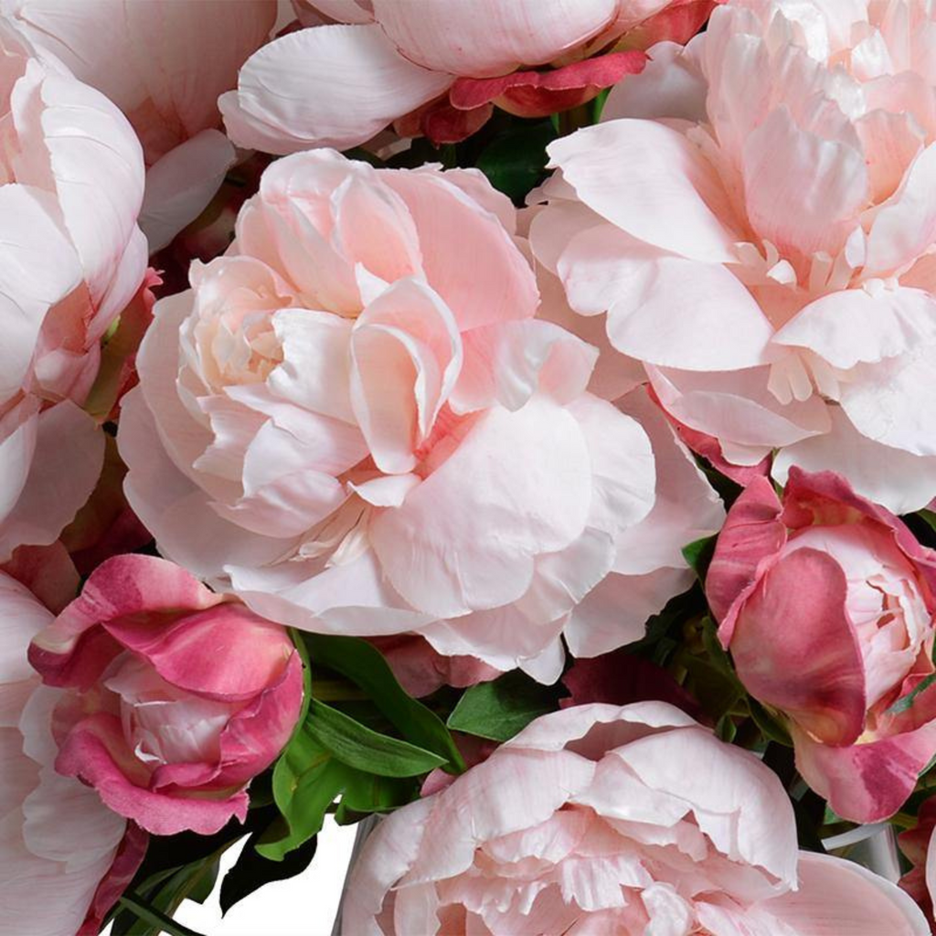 Large Pink Silk Peony Arrangement - The Well Appointed House