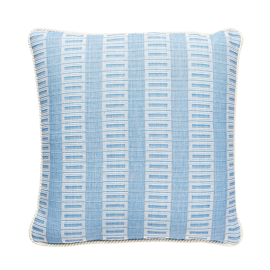 Lark Stripe Pillow in Bluebell - The Well Appointed House