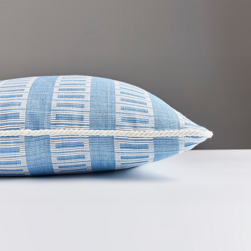 Lark Stripe Pillow in Bluebell - The Well Appointed House
