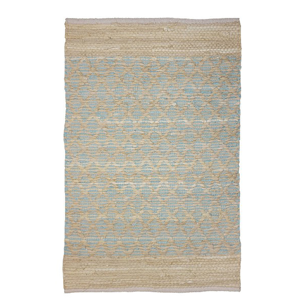 Lattice Blue Rag Rug – The Well Appointed House