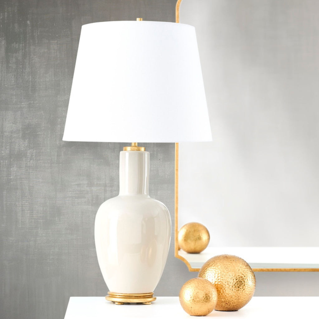 Leigh Ceramic Lamp in Iceberg - The Well Appointed House