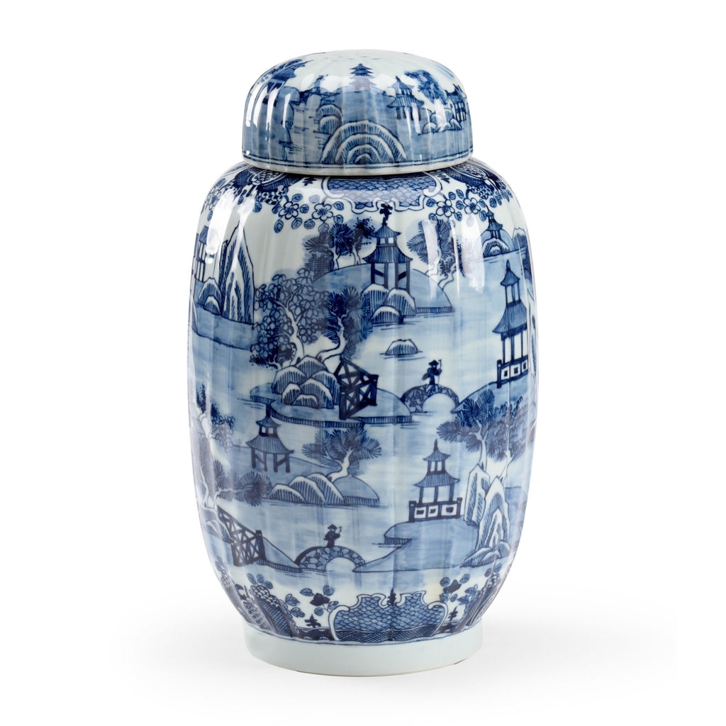 Lidded Spencer Porcelain Vase - The Well Appointed House