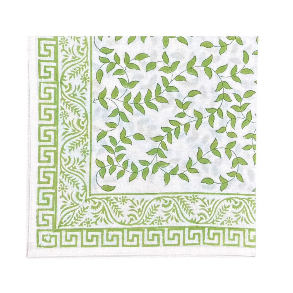 Light Green Leaves Napkin, Set of 4