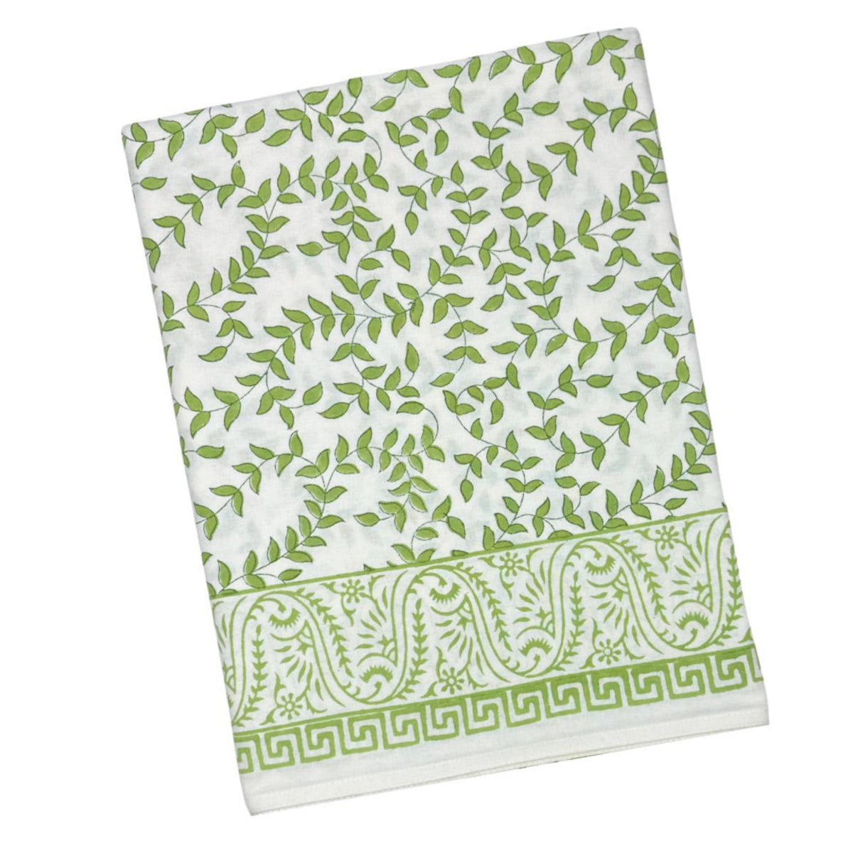 Light Green Leaves Tablecloth (60x90)