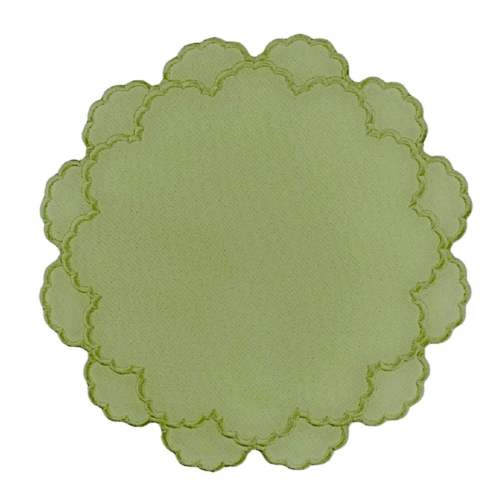 Lillian Placemat in Sage, Set of 4 - The Well Appointed House