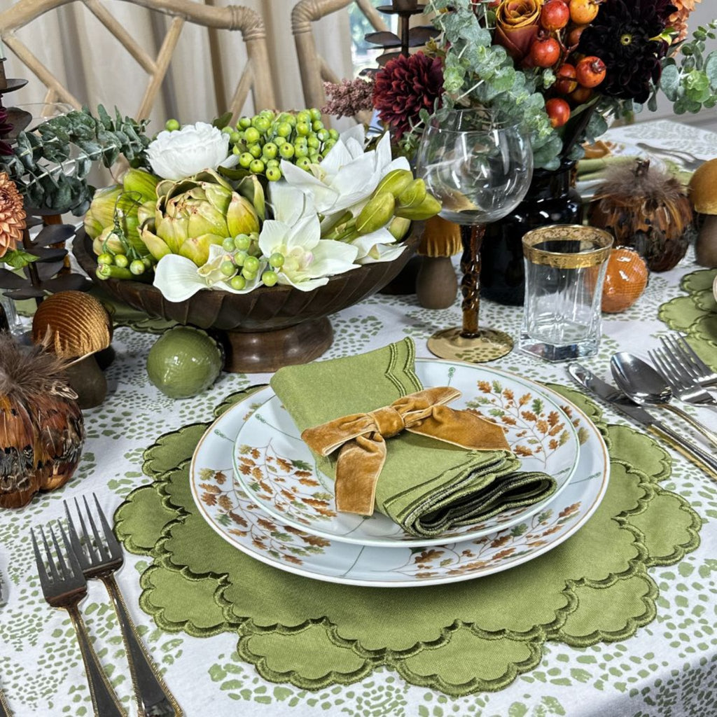 Lillian Placemat in Sage, Set of 4 - The Well Appointed House