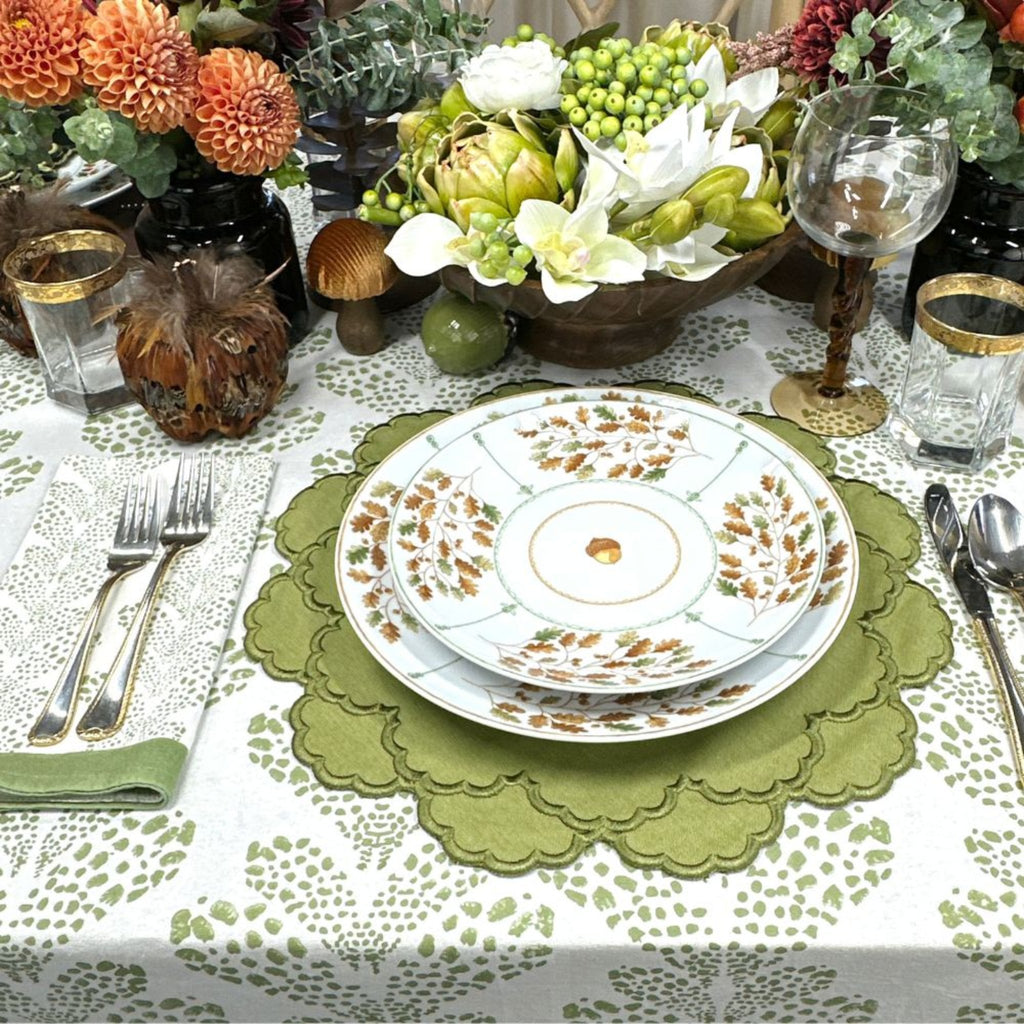 Lillian Placemat in Sage, Set of 4 - The Well Appointed House
