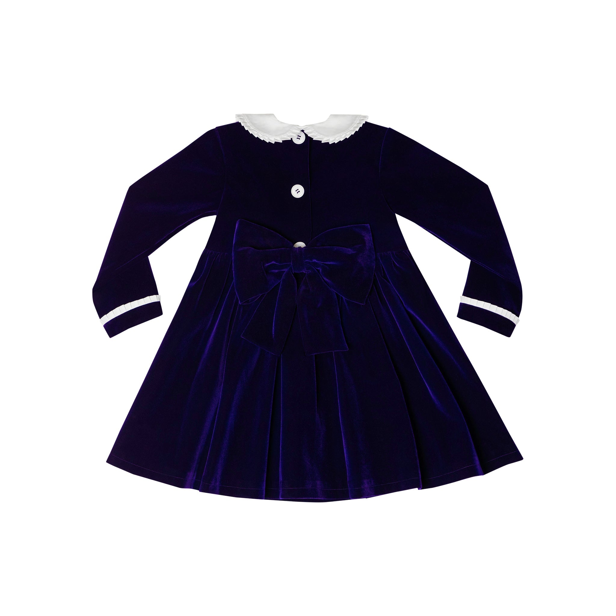 chinese dress ladies Navy Blue Velvet Ruched Bell Sleeve Maternity Dress