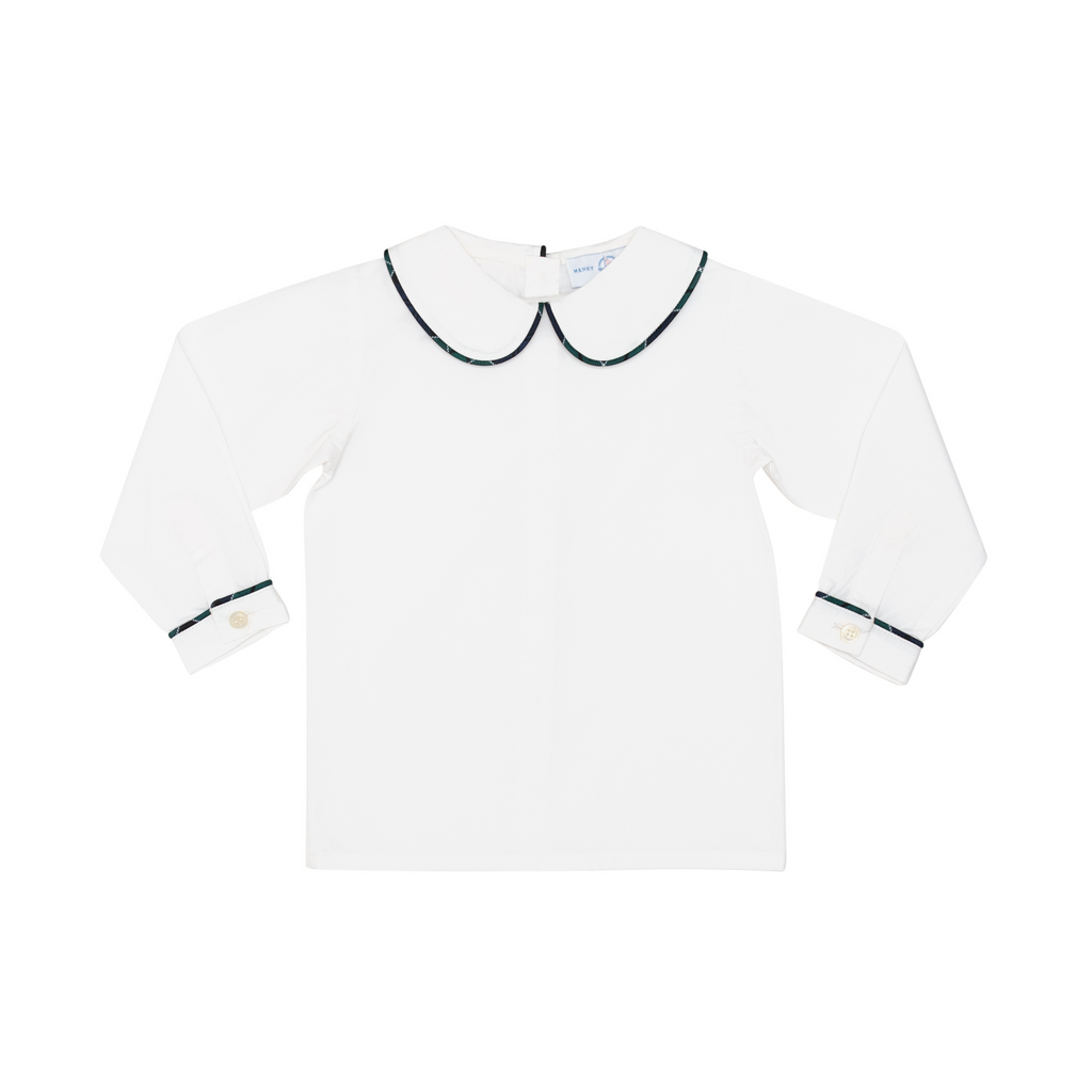 Long Sleeve Henry Peter Pan in Newbury Tartan - The Well Appointed House