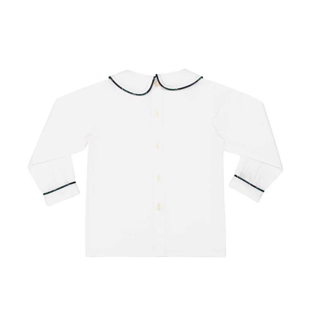 Long Sleeve Henry Peter Pan in Newbury Tartan - The Well Appointed House