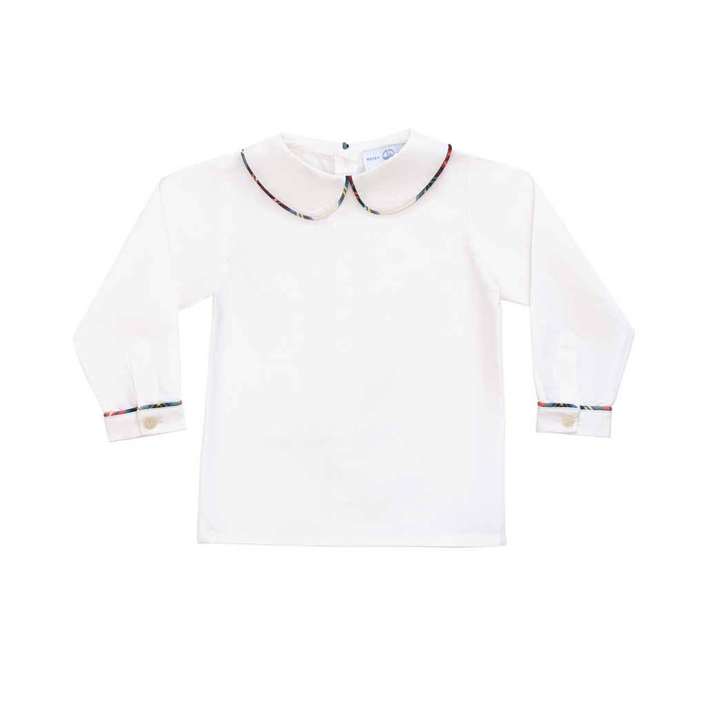 Long Sleeve Henry Peter Pan in Townsend Tartan - The Well Appointed House