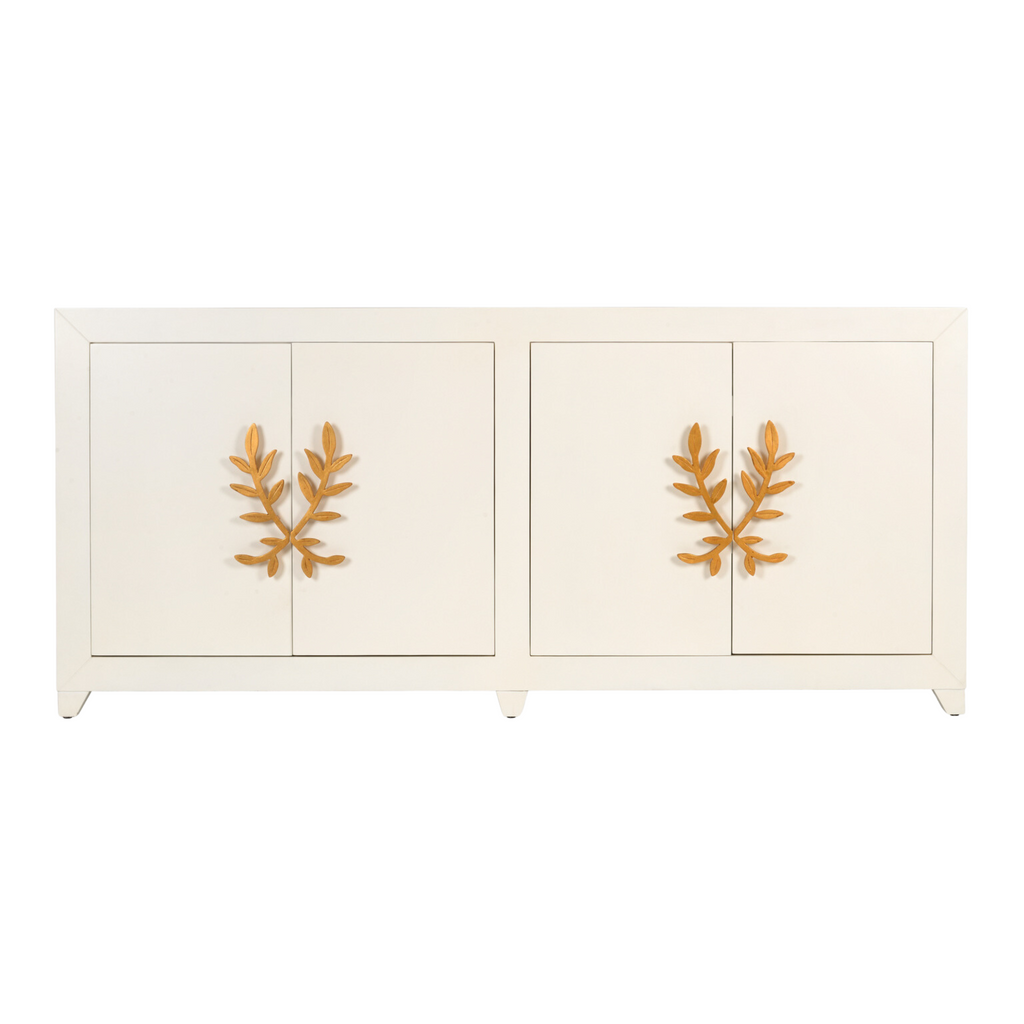 Longleaf Cabinet in White - Buffets & Sideboards - The Well Appointed House