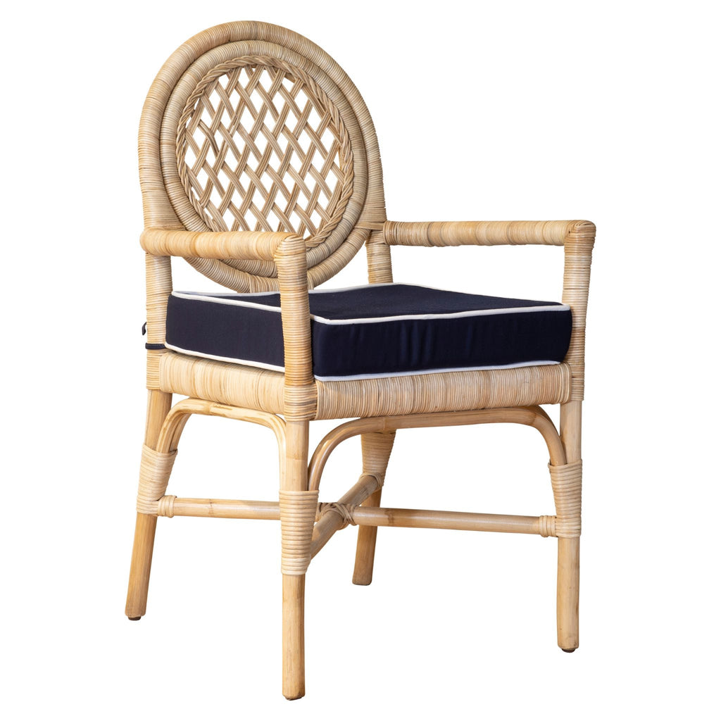 Louis XVI Trellis Arm Chair - The Well Appointed House