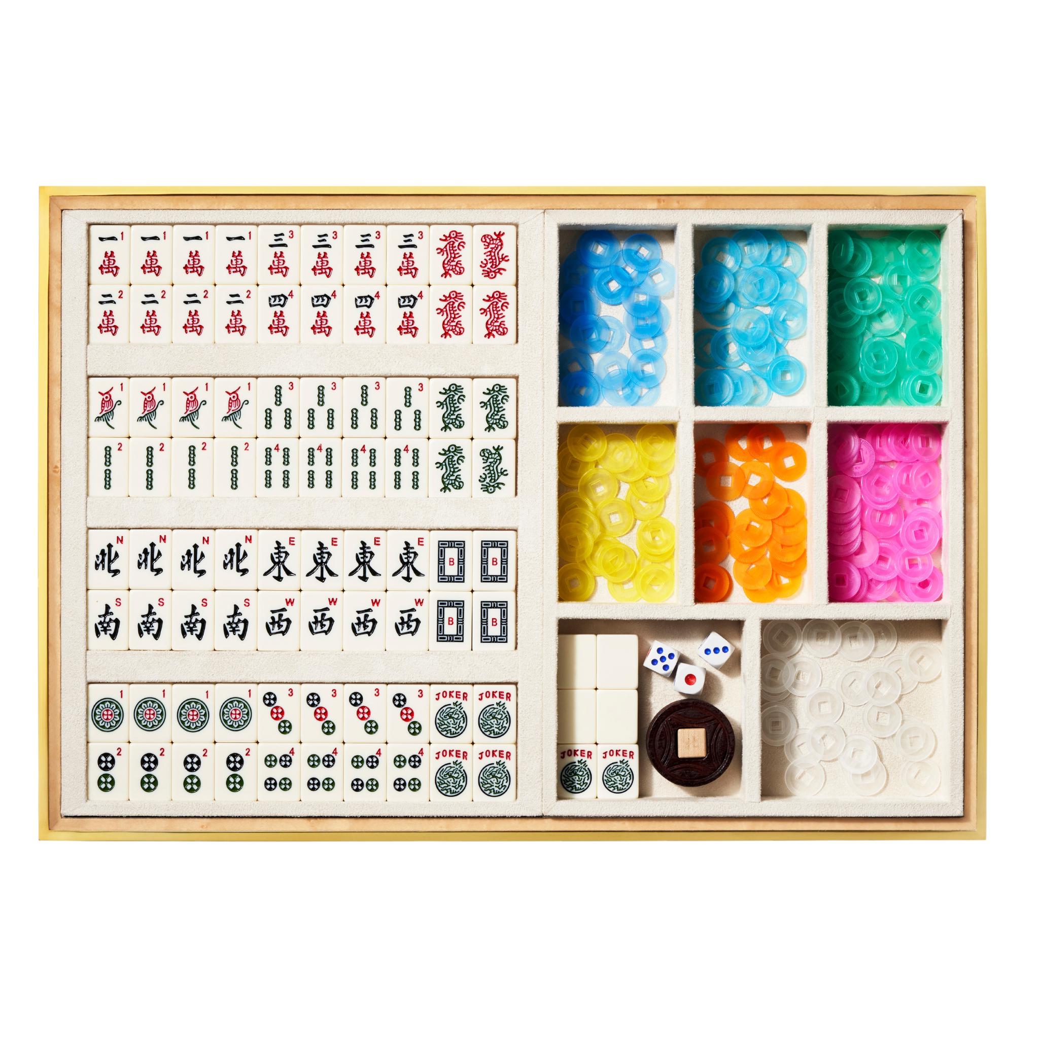 Luxe Shagreen Mahjong Set With Pieces, Cream – The Well Appointed