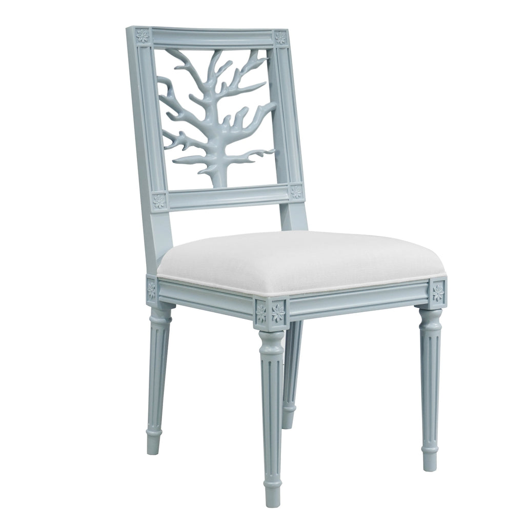 McKay Dining Chair in Light Blue Lacquer - Dining Chairs - The Well Appointed House