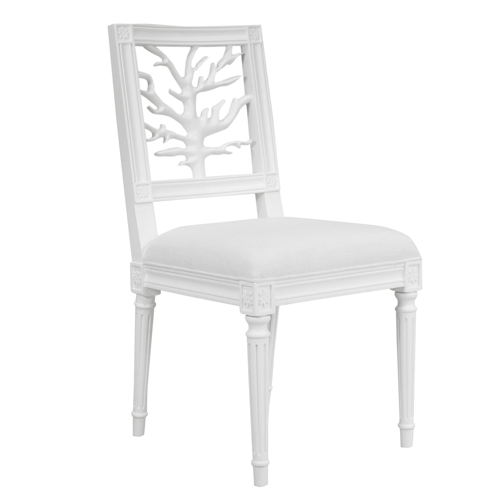 McKay Dining Chair in White Matte Lacquer - Dining Chairs - The Well Appointed House