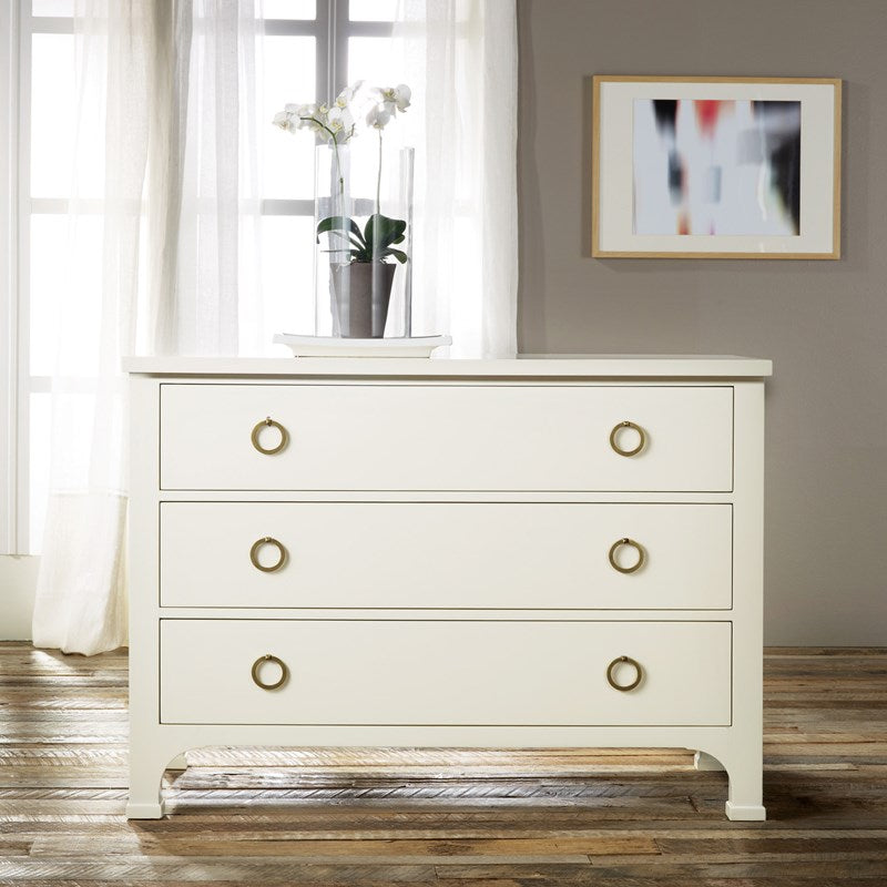 Modern History Three Drawer Painted Commode - Nightstands & Chests - The Well Appointed House 