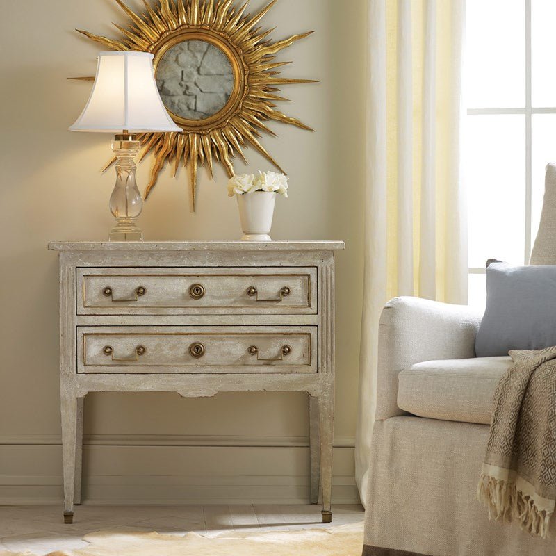 Modern History Manor House Chest in Antique Grey Finish - The Well Appointed House