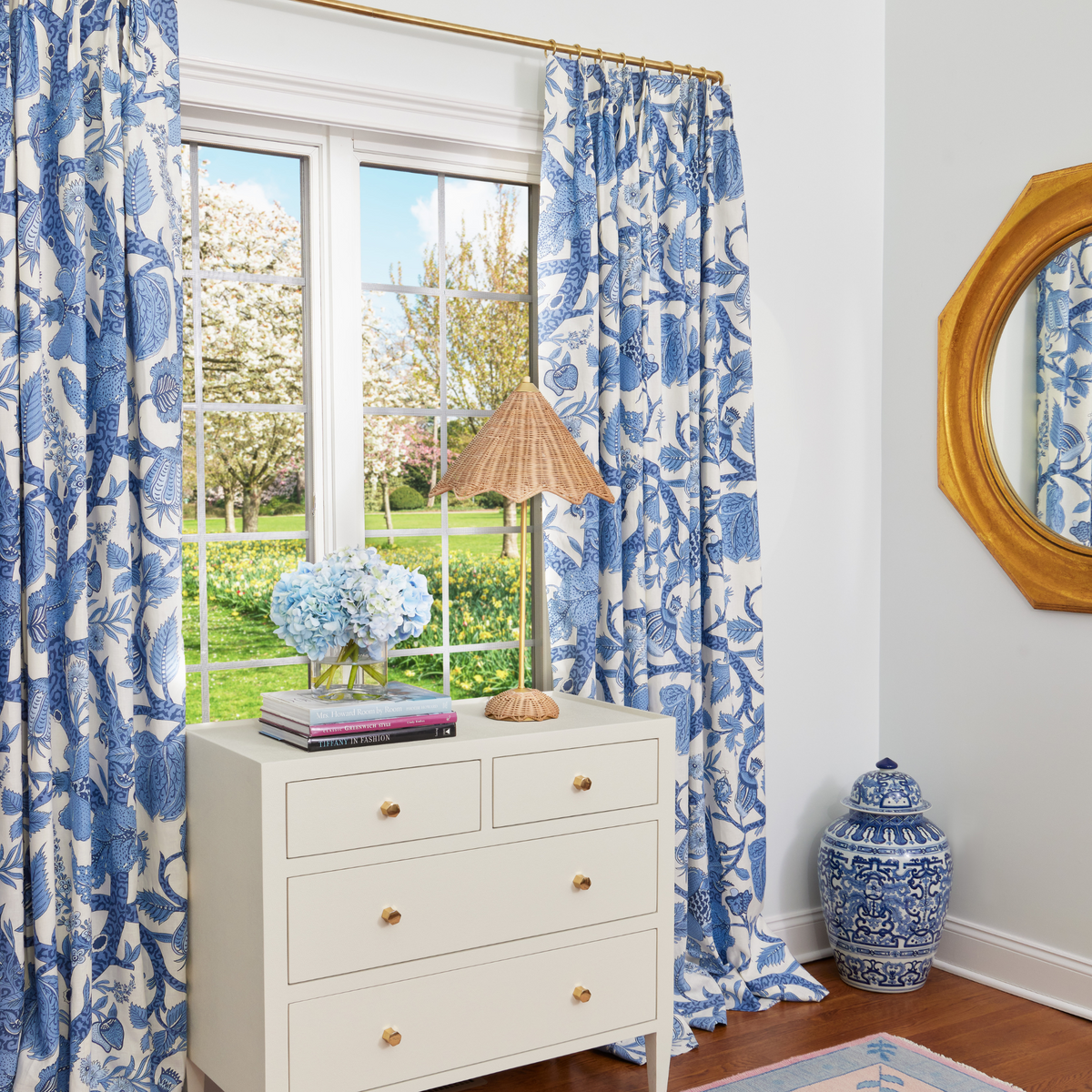 Macbeth Blue Single Drapery Panel – The Well Appointed House