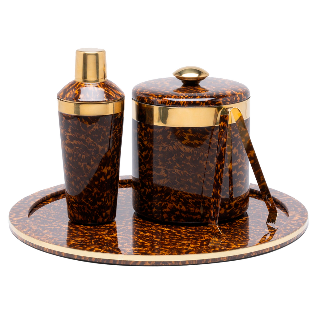 Maximilian Faux Tortoise Gold Bar Collection - The Well Appointed House