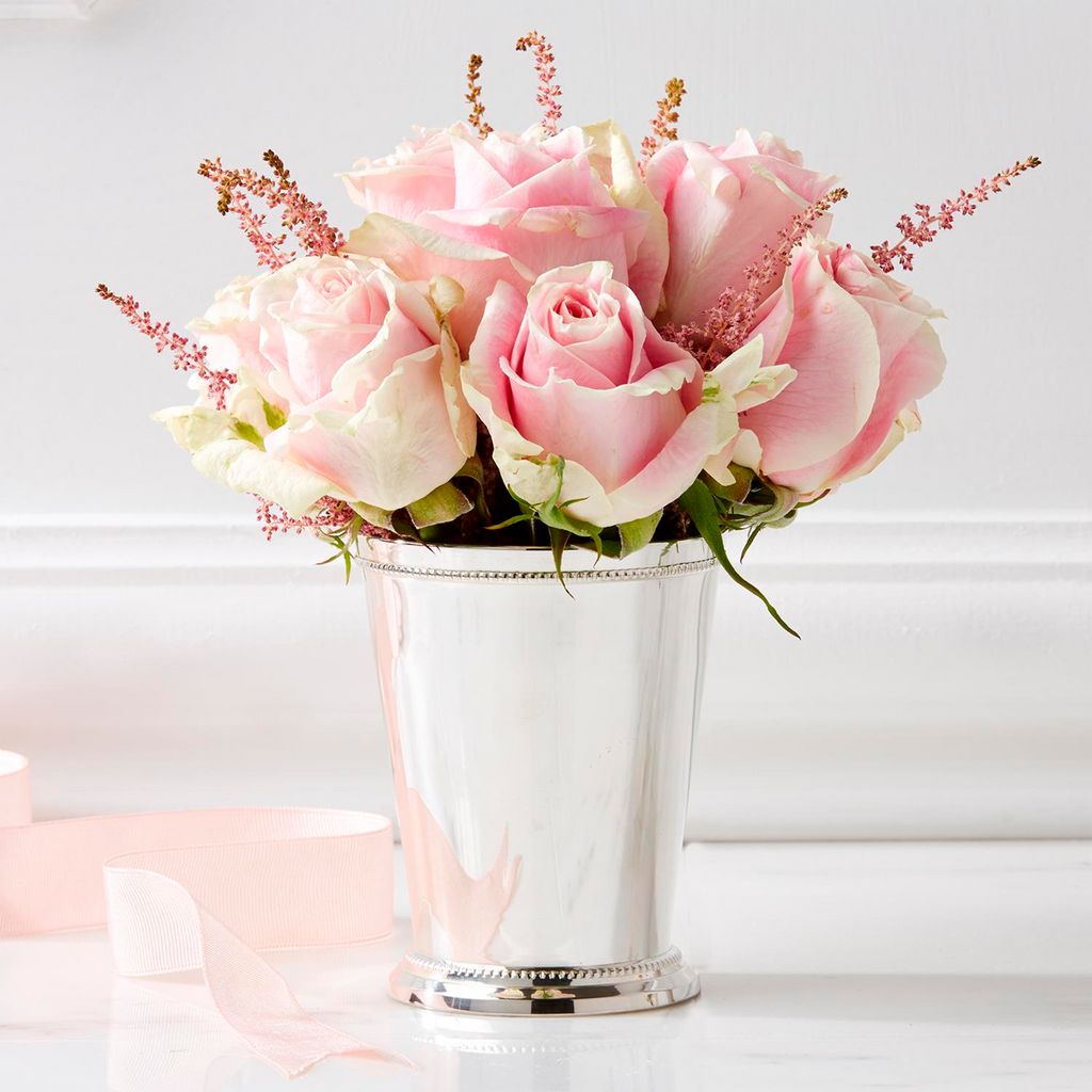 Mckenzie Mint Julep Cup Vase - The Well Appointed HouseMckenzie Mint Julep Cup Vase - The Well Appointed House