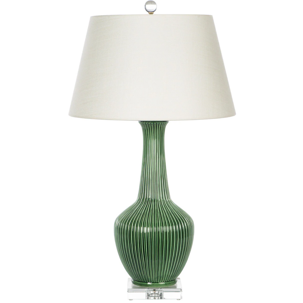 Meadow Glen Ceramic Table Lamp with Shade - The Well Appointed House