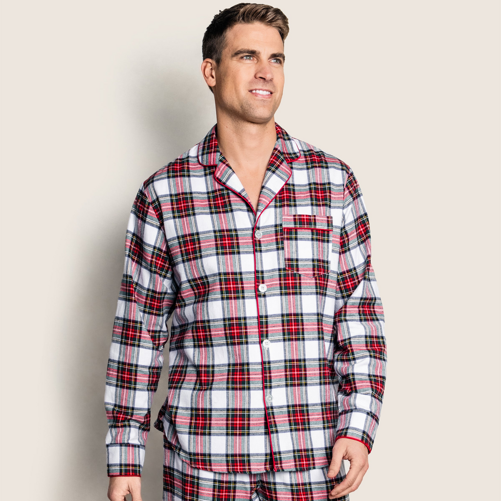 Men's Brushed Cotton Pajama Set in Balmoral Tartan - The Well Appointed House
