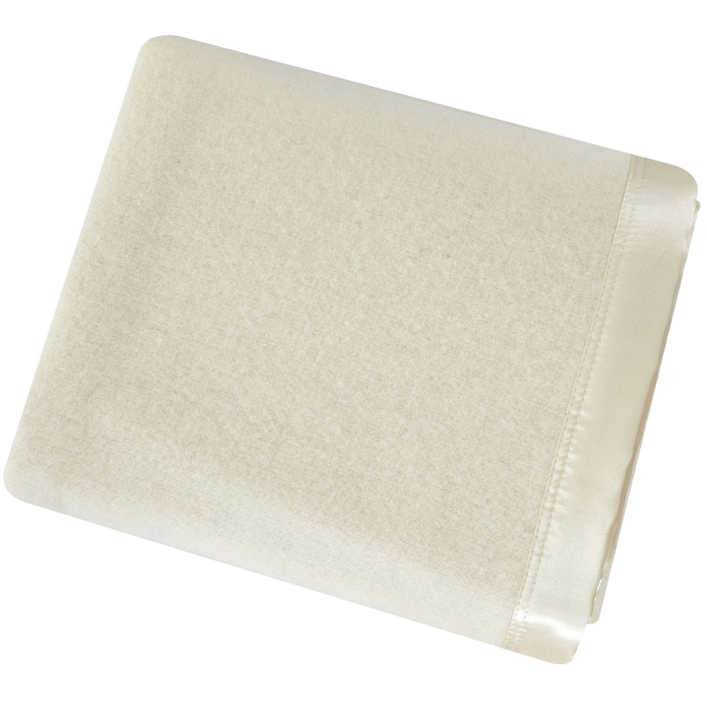 Merino Wool Blanket with Satin Border - The Well Appointed House 
